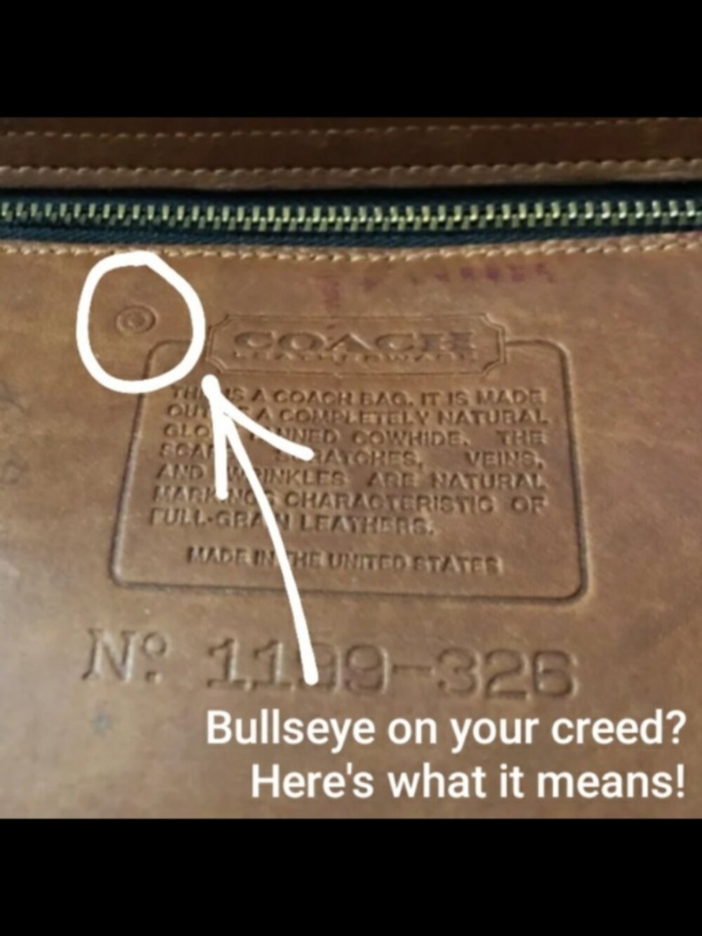 Bullseye stamp on the creed? Here's what it means!